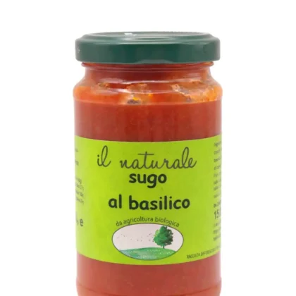 Słoik Sos pomidorowy z bazylią BIO z włoskimi pomidorami.