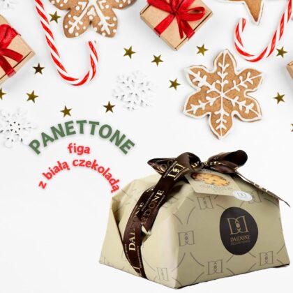 panettone z figą i białą czekoladą