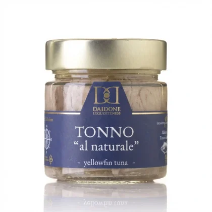 Tuńczyk w zalewie naturalnej marki Daidone Exquisiteness.