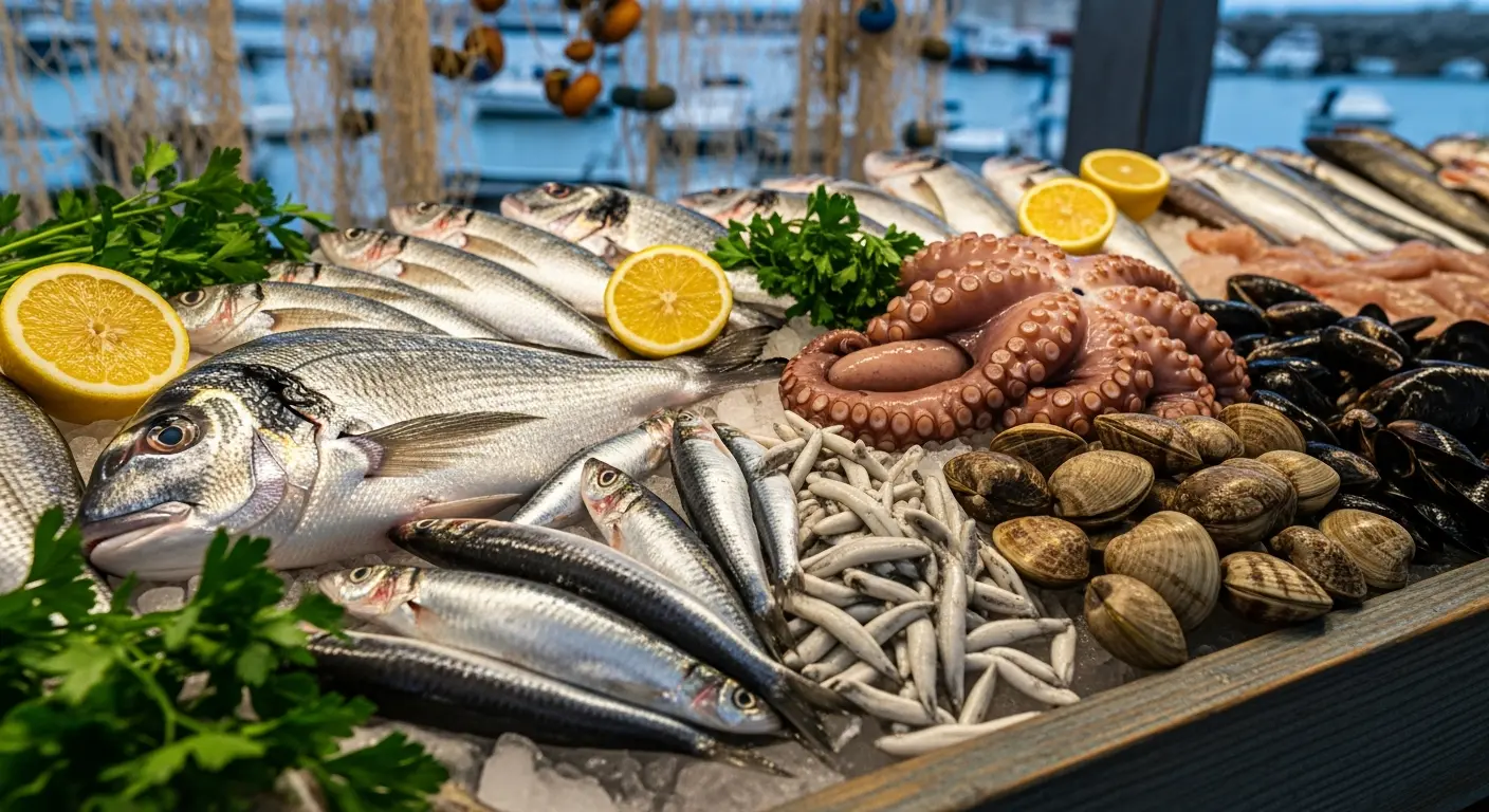 włoskie ryby i owoce morza