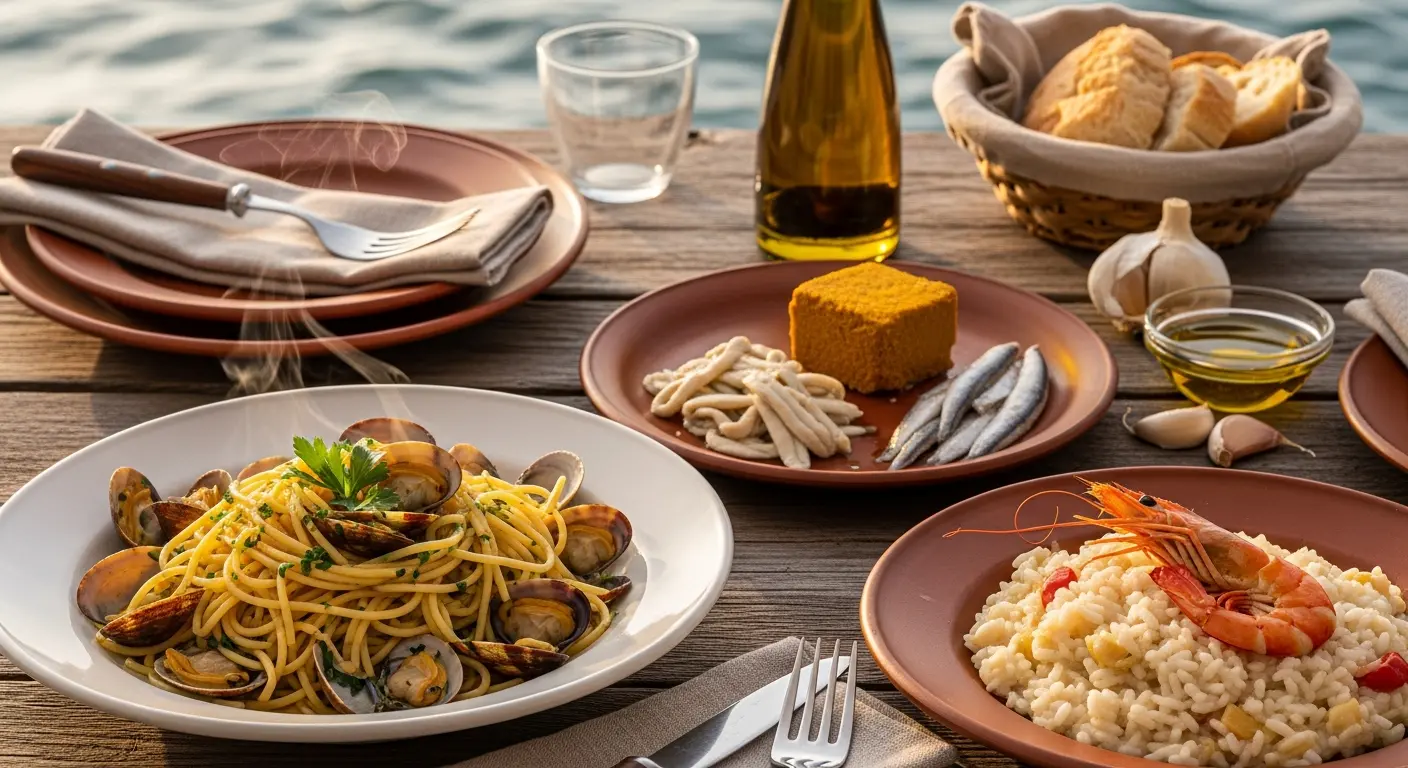 włoskie ryby i owoce morza